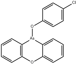 10-(p-Chlorophenoxy)-10H-phenoxarsine Struktur