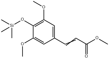 3-[3,5-Dimethoxy-4-[(trimethylsilyl)oxy]phenyl]acrylic acid methyl ester Struktur