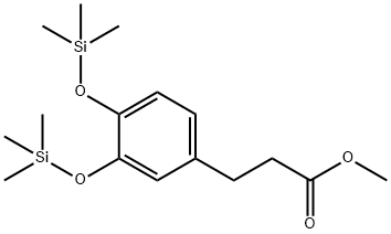 3-[3,4-Bis(trimethylsilyloxy)phenyl]propionic acid methyl ester Struktur