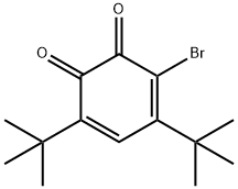 3-Bromo-4,6-bis(1,1-dimethylethyl)-3,5-cyclohexadiene-1,2-dione Struktur