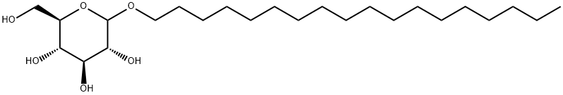 octadecyl D-glucoside Struktur