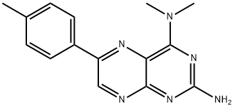 N4,N4-Dimethyl-6-(4-methylphenyl)-2,4-pteridinediamine hydrochloride Struktur