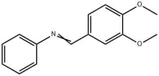 1-(3,4-dimethoxyphenyl)-N-phenyl-methanimine Struktur