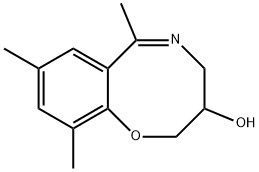 3,4-Dihydro-6,8,10-trimethyl-2H-1,5-benzoxazocin-3-ol Struktur