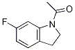 1-(6-fluoro-2,3-dihydro-1H-indol-1-yl)-Ethanone Struktur