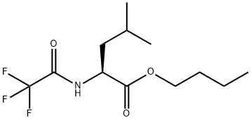 N-(Trifluoroacetyl)-L-leucine butyl ester Struktur