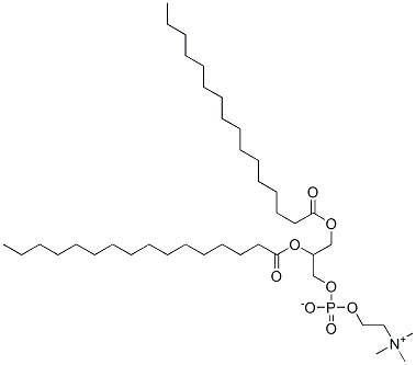 1,2-DIHEXADECANOYL-RAC-GLYCERO-3-PHOSPHOCHOLINE Struktur