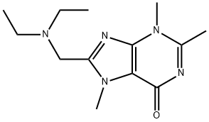 8-[(Diethylamino)methyl]-3,7-dihydro-2,3,7-trimethyl-6H-purin-6-one Struktur