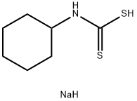 Cyclohexyldithiocarbamic acid sodium salt Struktur