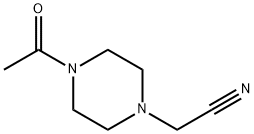 1-Piperazineacetonitrile, 4-acetyl- (9CI) Struktur