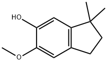 6-methoxy-3,3-dimethylindan-5-ol Struktur