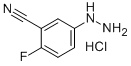 3-CYANO-4-FLUOROPHENYLHYDRAZINE HCL Struktur