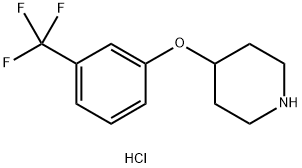 4-(3-TRIFLUOROMETHYL-PHENOXY)-PIPERIDINE HYDROCHLORIDE Struktur