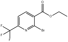 Ethyl 2-bromo-6-(trifluoromethyl)-3-pyridinecarboxylate Struktur