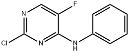 (2-chloro-5-fluoro-pyrimidin-4-yl)-phenyl-amine Struktur