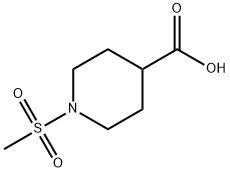 1-METHANESULFONYL-PIPERIDINE-4-CARBOXYLIC ACID Struktur