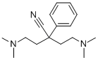 BUTYRONITRILE, 4-(DIMETHYLAMINO)-2-(2-(DIMETHYLAMINO)ETHYL)-2-PHENYL- Struktur