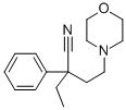 BUTYRONITRILE, 2-(2-MORPHOLINOETHYL)-2-PHENYL- Struktur