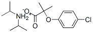 diisopropylammonium 2-(p-chlorophenoxy)-2-methylpropionate Struktur