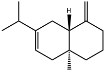 (4aS,8aR)-1,2,3,4,4a,5,8,8a-Octahydro-4a-methyl-1-methylene-7-isopropylnaphthalene Struktur