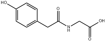 2-[[2-(4-hydroxyphenyl)acetyl]amino]acetic acid Struktur