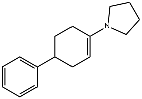 1-(4-PHENYLCYCLOHEX-1-ENYL)PYRROLIDINE Struktur