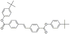 4,4'-Bis(4-t-butylphenoxycarbonyl)stilbene Struktur