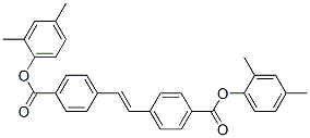 4,4'-Bis(2,4-dimethylphenyloxycarbonyl)stilbene Struktur