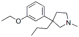 3-(m-Ethoxyphenyl)-1-methyl-3-propylpyrrolidine Struktur