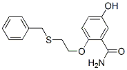 2-(2-benzylsulfanylethoxy)-5-hydroxy-benzamide Struktur