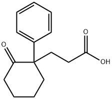 2-Oxo-1-phenylcyclohexanepropionic acid Struktur