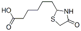 (-)-4-Oxo-2-thiazolidinehexanoic acid Struktur