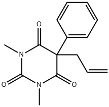 1,3-Dimethyl-5-phenyl-5-(2-propenyl)-2,4,6(1H,3H,5H)-pyrimidinetrione Struktur