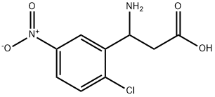 3-AMINO-3-(2-CHLORO-5-NITRO-PHENYL)-PROPIONIC ACID Struktur