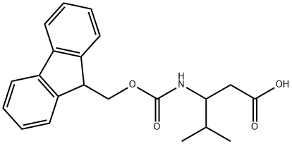 3-(FMoc-aMino)-4-Methylpentanoic acid Struktur