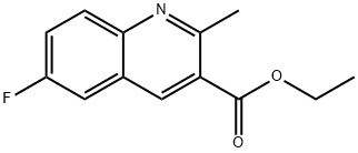 6-氟-2-甲基喹啉-3-羧酸乙酯, 282540-26-5, 結構式