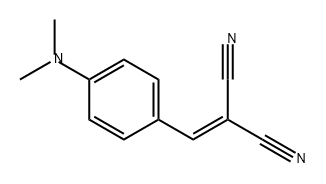 ((4-(DIMETHYLAMINO)PHENYL)METHYLENE)METHANE-1,1-DICARBONITRILE Struktur