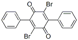 2,5-Dibromo-3,6-diphenyl-1,4-benzoquinone Struktur