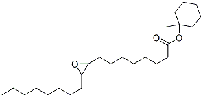 methylcyclohexyl 3-octyloxiran-2-octanoate  Struktur