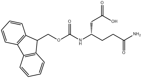 (S)-3-(FMOC-AMINO)ADIPIC ACID 6-AMIDE Structure