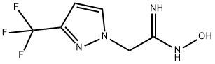 N-Hydroxy-2-(3-trifluoromethyl-pyrazol-1-yl)-acetamidine Struktur