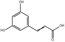 3,5-dihydroxycinnamic acid Struktur