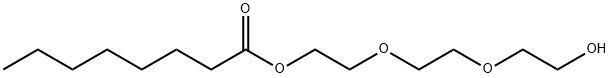 2-[2-(2-hydroxyethoxy)ethoxy]ethyl octanoate Struktur