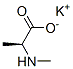 potassium N-methylalaninate Struktur