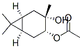 (1alpha,3beta,4alpha,6alpha)-3-hydroxy-3,7,7-trimethylbicyclo[4.1.0]hept-4-yl acetate Struktur