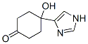 Cyclohexanone,  4-hydroxy-4-(1H-imidazol-4-yl)-  (9CI) Struktur