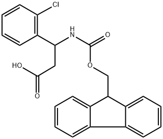 FMOC-DL-3-(2-CHLOROPHENYL)-3-AMINO-PROPIONIC ACID Struktur