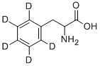 DL-苯基-D5-丙氨酸, 284664-89-7, 結(jié)構(gòu)式