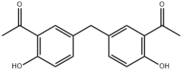 BIS-(3-ACETYL-4-HYDROXYPHENYL)-METHANE
 Struktur