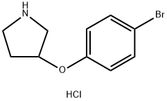 3-(4-BROMOPHENOXY)PYRROLIDINE HYDROCHLORIDE Struktur